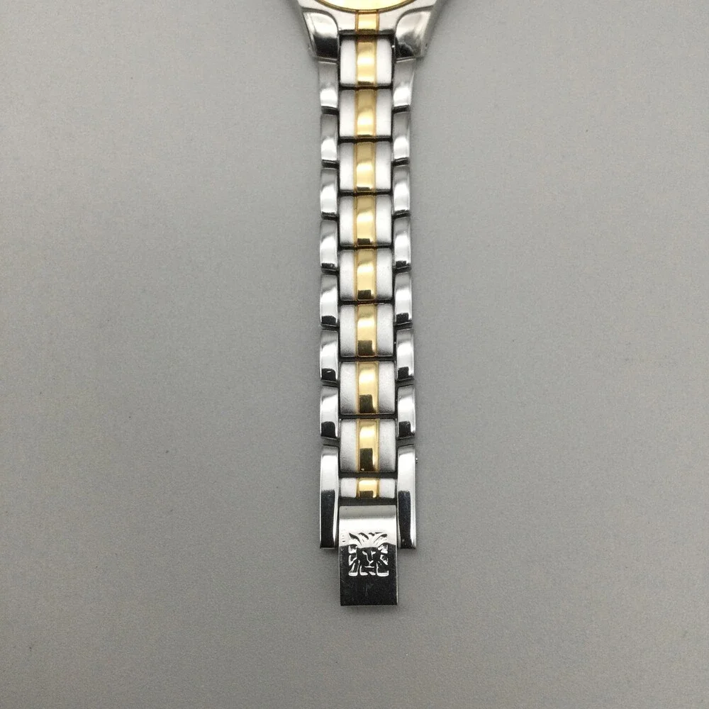 Anne Klein 10/5491 Women Watch 26mm Silver Dial Two Tone Dress New Battery 6.75